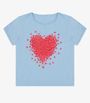 Blusa Feminina Manga Curta Estampada Select Azul