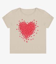 Blusa Feminina Manga Curta Estampada Select Bege