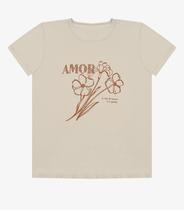 Blusa Feminina Manga Curta Estampada Select Bege