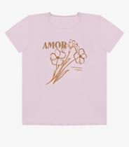 Blusa Feminina Manga Curta Estampada Select Rosa