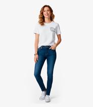 Blusa Feminina Manga Curta Infinita Cor Bege