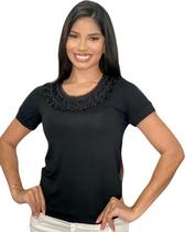 Blusa feminina manga curta moda evangélica sku:bv14 Blusa feminina manga curta moda evangélica sku:bv14