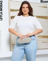 Blusa Feminina Manga Curta Princesa Casual Elegante Confort