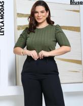 Blusa Feminina Manga Curta Princesa Casual Elegante Confort