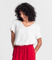 Blusa Feminina Manga Curta Rovitex Bege