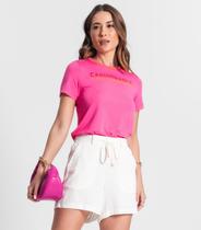 Blusa Feminina Manga Curta Rovitex Rosa