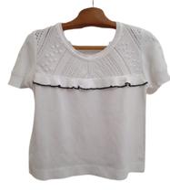Blusa Feminina Manga Curta Social Tricot