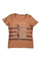 Blusa Feminina Manga Curta Viscose e Elastano Miravest