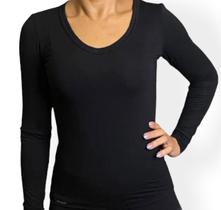 Blusa Feminina Manga Longa Básica