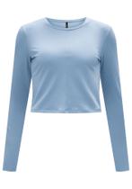 Blusa Feminina Manga Longa Canelada Cropped Lunender Blusa Feminina Manga Longa Canelada Cropped Lunender