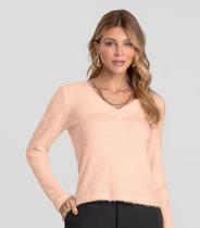 Blusa Feminina Manga Longa Dianna Rosa