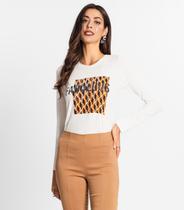 Blusa Feminina Manga Longa Endless Bege