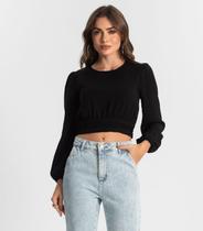 Blusa Feminina Manga Longa Endless Preto Blusa Feminina Manga Longa Endless Preto