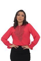 Blusa feminina manga longa moda evangélica casual sku:bml15 Blusa feminina manga longa moda evangélica casual sku:bml15