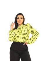 Blusa feminina manga longa moda evangélica laço sku:bmlp18