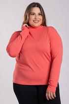 Blusa Feminina Manga Longa Plus Size Cacharel Visco Elastano - Serena