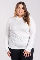 Blusa Feminina Manga Longa Plus Size Cacharel Visco Elastano - Serena