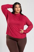 Blusa Feminina Manga Longa Plus Size Cacharel Visco Elastano - Serena Blusa Feminina Manga Longa Plus Size Cacharel Visco Elastano - Serena