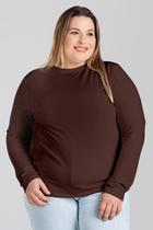 Blusa Feminina Manga Longa Plus Size Térmica Peluciada - Serena