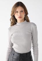 Blusa Feminina Manga Longa Ribana Algodão Premium Blusa Feminina Manga Longa Ribana Algodão Premium