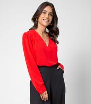 Blusa Feminina Manga Longa Rovitex Vermelho