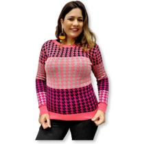 Blusa Feminina Manga Longa Tricot Quentinha 21125