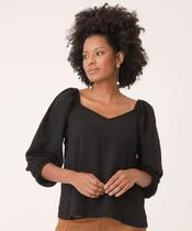 Blusa Feminina Manga Princesa 7/8 Marisa-74476 Blusa Feminina Manga Princesa 7/8 Marisa-74476