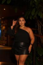 Blusa Feminina Marrom Boho Plus Size Manga Nula Ombro Nu Cropped Bata Soltinha Casual Confortável