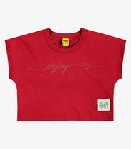 Blusa Feminina Meia Malha Moletom Rovi Kids Vermelho