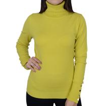 Blusa Feminina Mochine Gola Alta Verde Ceciliano - TRFI835 Blusa Feminina Mochine Gola Alta Verde Ceciliano - TRFI835