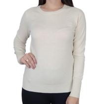 Blusa Feminina Mochine Tricot Bege - TRFI83601 Blusa Feminina Mochine Tricot Bege - TRFI83601