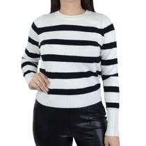 Blusa Feminina Mochine Tricot Cropped Branco Off - TRFI84 Blusa Feminina Mochine Tricot Cropped Branco Off - TRFI84