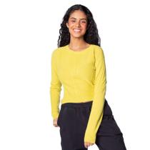 Blusa Feminina Mochine Tricot Curto com Tranças Verde Neon Blusa Feminina Mochine Tricot Curto com Tranças Verde Neon