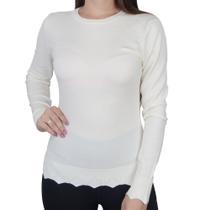 Blusa Feminina Mochine Tricot Off white - TRFI83540