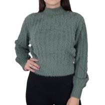 Blusa Feminina Mochine Tricot Verde Musgo - TRFI835 Blusa Feminina Mochine Tricot Verde Musgo - TRFI835