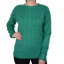 Blusa Feminina Mochine Tricot Verde - TRFI83568 Blusa Feminina Mochine Tricot Verde - TRFI83568