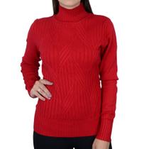 Blusa Feminina Mochine Tricot Vermelho - TRFI83502 Blusa Feminina Mochine Tricot Vermelho - TRFI83502