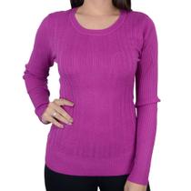 Blusa Feminina Mochine Tricot Violeta - TRFI83583 Blusa Feminina Mochine Tricot Violeta - TRFI83583
