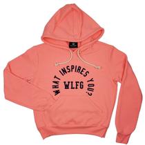 Blusa Feminina Moletom Confort com Capuz Pink Neon Wolfgang