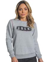 Blusa Feminina Moletom gola Redonda .
