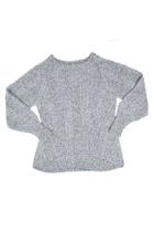 Blusa feminina mulet tricô inverno fio mousse decote canoa tamanho único veste do 38ao 42 Cor cinza