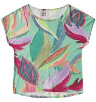 Blusa feminina mullet em viscolycra estampas p ao xgg malwee