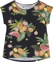 Blusa feminina mullet em viscolycra estampas p ao xgg malwee