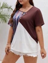 Blusa Feminina Naralise Modas Tecido leve confortável tamanho G Blusa Feminina Naralise Modas Tecido leve confortável tamanho G