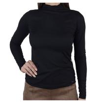 Blusa Feminina Olho Fatal ML Canelada Preta - 60183 Blusa Feminina Olho Fatal ML Canelada Preta - 60183