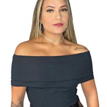 Blusa feminina ombro a ombro ciganinha estilo