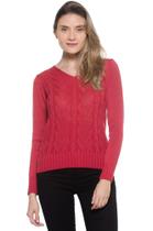 Blusa Feminina Passion Tricot em Relevo Coral M Blusa Feminina Passion Tricot em Relevo Coral M