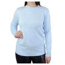 Blusa Feminina Pellini Tricot Azul Claro - X12 Blusa Feminina Pellini Tricot Azul Claro - X12