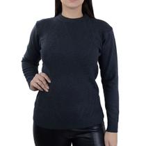 Blusa Feminina Pellini Tricot Cinza Escuro - 883