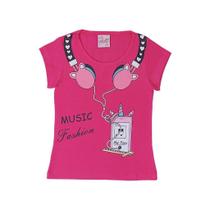 Blusa Feminina Pink Music - Patota Toda Blusa Feminina Pink Music - Patota Toda
